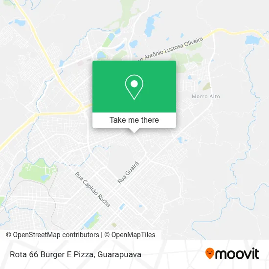 Rota 66 Burger E Pizza map