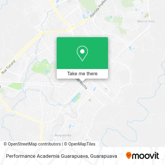 Performance Academia Guarapuava map