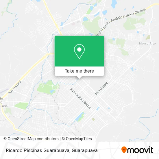 Ricardo Piscinas Guarapuava map