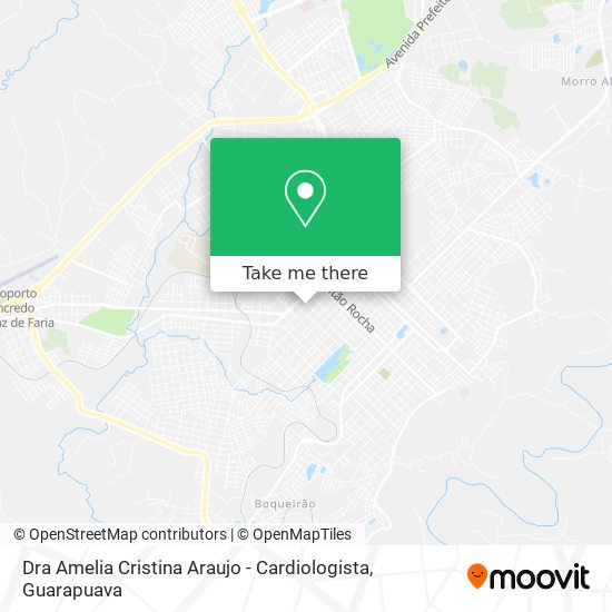 Mapa Dra Amelia Cristina Araujo - Cardiologista