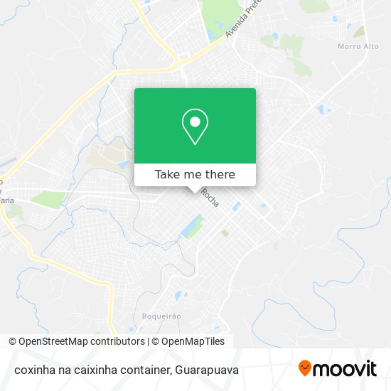 Mapa coxinha na caixinha container