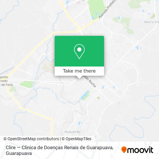 Clire — Clinica de Doenças Renais de Guarapuava map