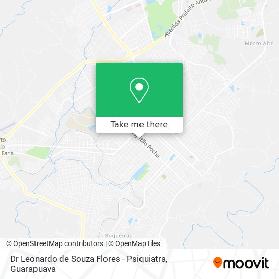 Mapa Dr Leonardo de Souza Flores - Psiquiatra