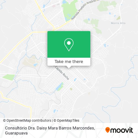 Mapa Consultório Dra. Daisy Mara Barros Marcondes