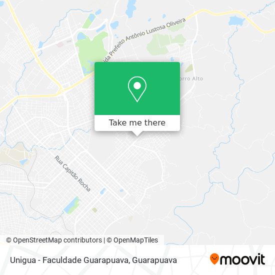 Unigua - Faculdade Guarapuava map