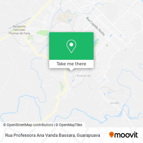 Mapa Rua Professora Ana Vanda Bassara