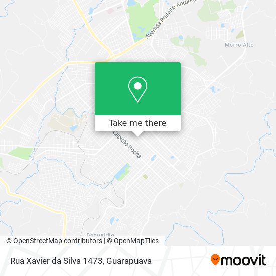 Mapa Rua Xavier da Silva 1473