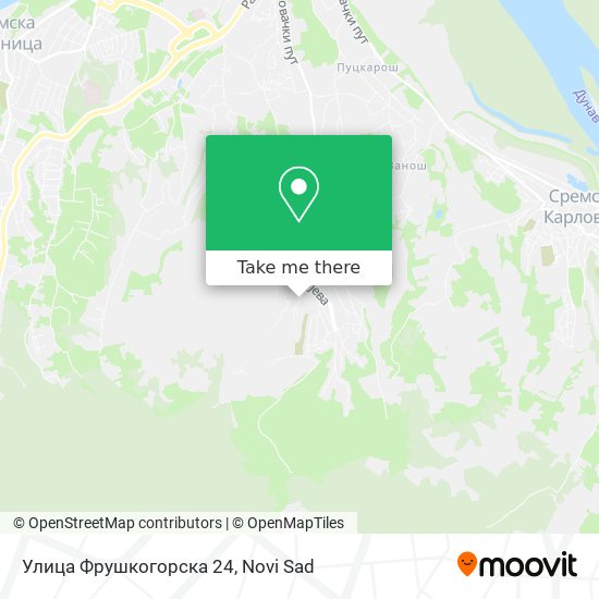 Улица Фрушкогорска 24 map