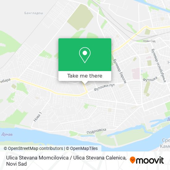 Ulica Stevana Momcilovica / Ulica Stevana Calenica map
