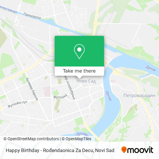 Happy Birthday - Rođendaonica Za Decu map