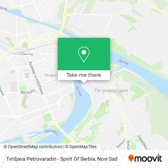 Tvrdjava Petrovaradin - Spirit Of Serbia map