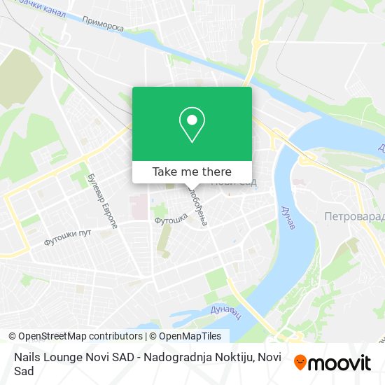 Nails Lounge Novi SAD - Nadogradnja Noktiju map