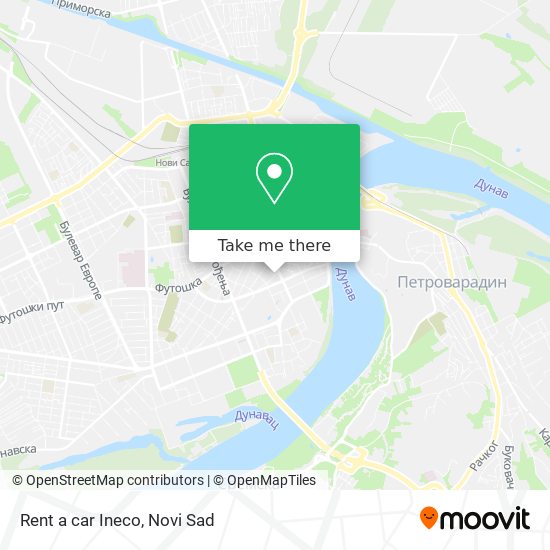 Rent a car Ineco map