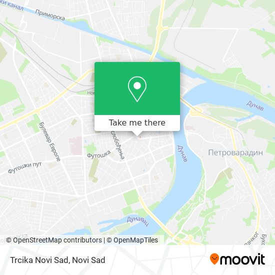 Trcika Novi Sad map