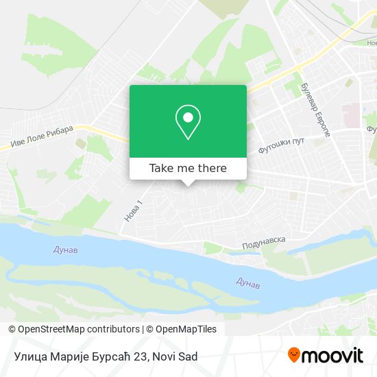 Улица Марије Бурсаћ 23 map