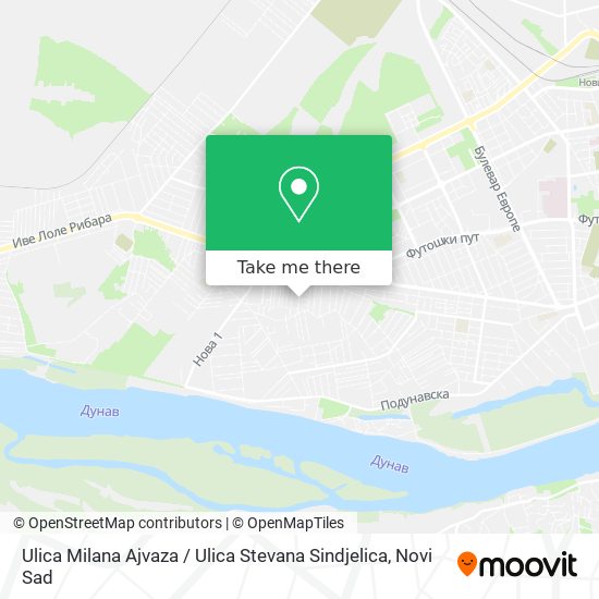 Ulica Milana Ajvaza / Ulica Stevana Sindjelica map