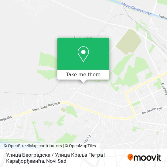 Улица Београдска / Улица Краља Петра I Карађорђевића map