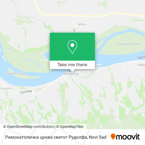 Римокатоличка црква светог Рудолфа map