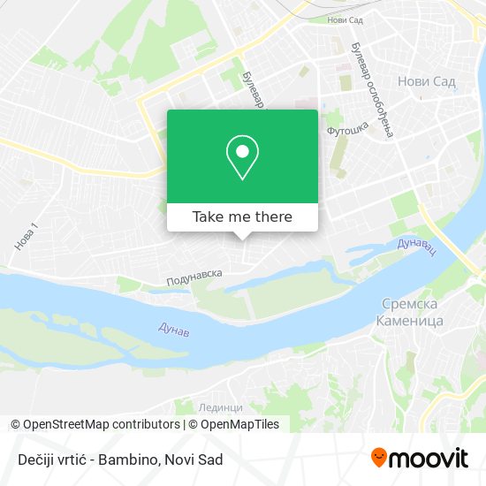 Dečiji vrtić - Bambino map