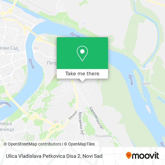 Ulica Vladislava Petkovica Disa 2 map