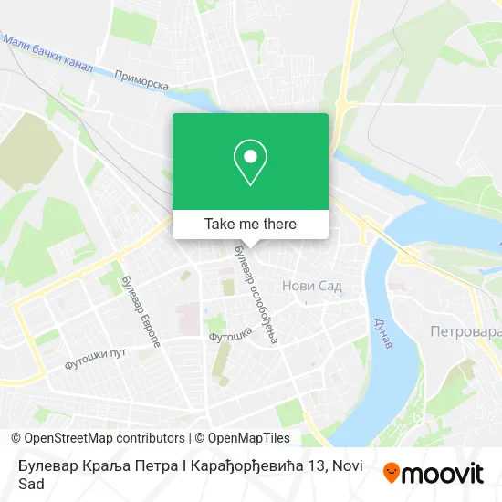 Булевар Краља Петра I Карађорђевића 13 map