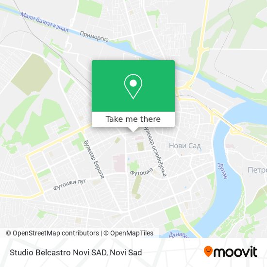 Studio Belcastro Novi SAD map