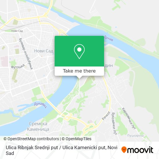 Ulica Ribnjak Srednji put / Ulica Kamenicki put map