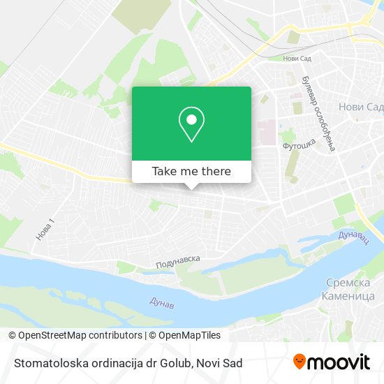 Stomatoloska ordinacija dr Golub map