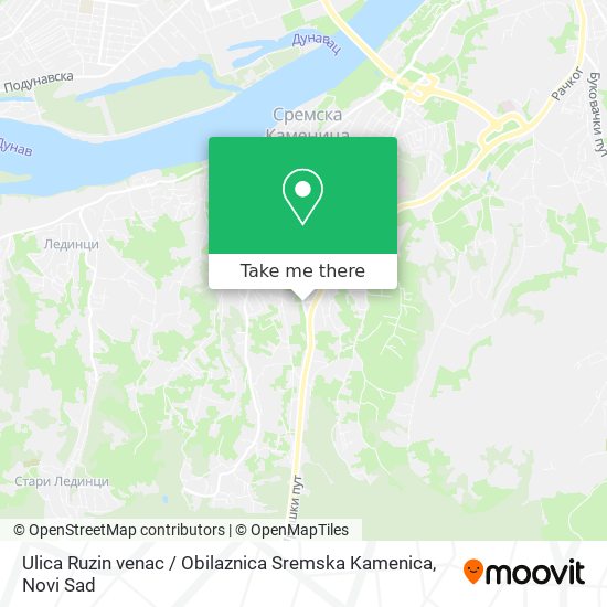 Ulica Ruzin venac / Obilaznica Sremska Kamenica map