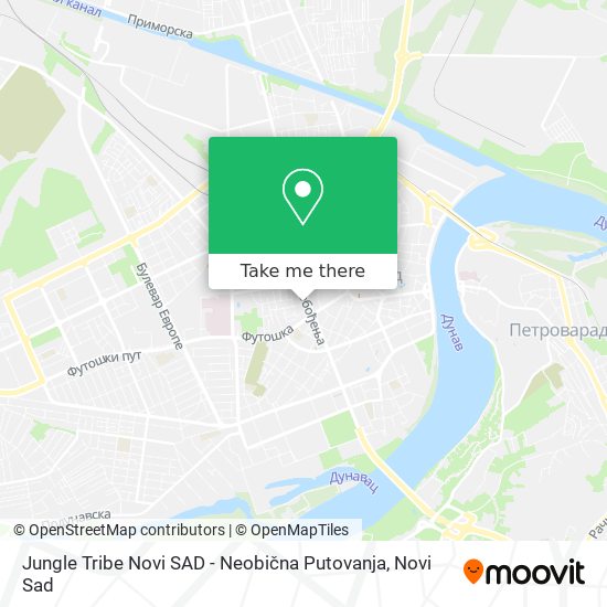 Jungle Tribe Novi SAD - Neobična Putovanja map