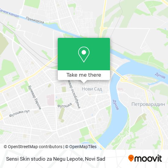 Sensi Skin studio za Negu Lepote map