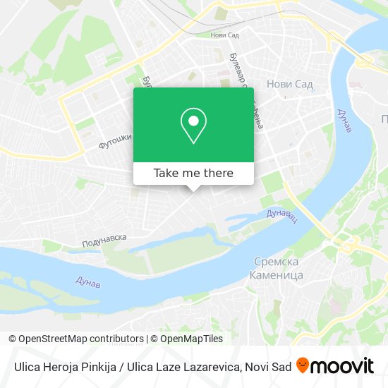 Ulica Heroja Pinkija / Ulica Laze Lazarevica map
