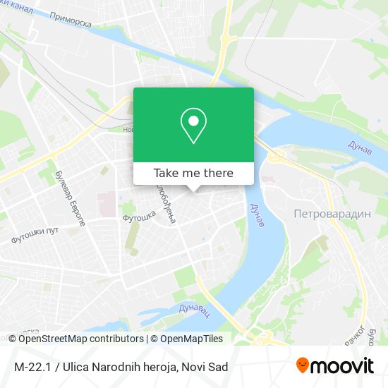 M-22.1 / Ulica Narodnih heroja map