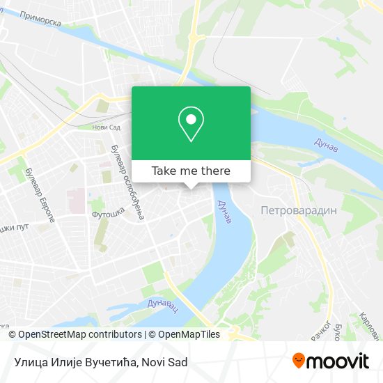 Улица Илије Вучетића map