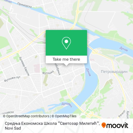 Средња Економска Школа ""Светозар Милетић"" map