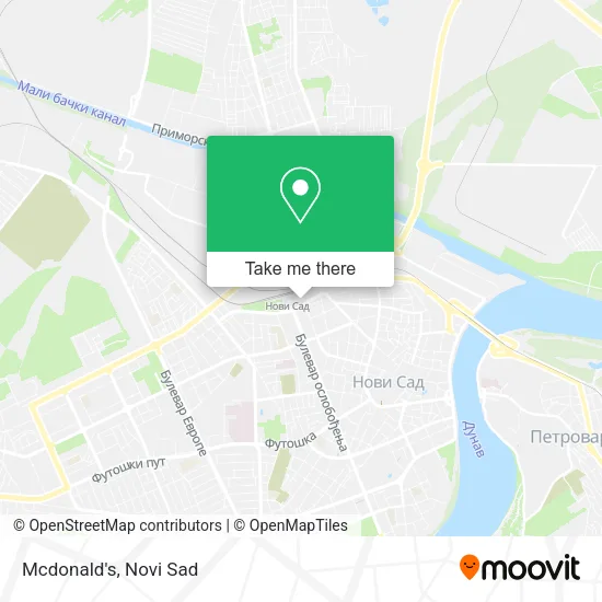 Mcdonald's map