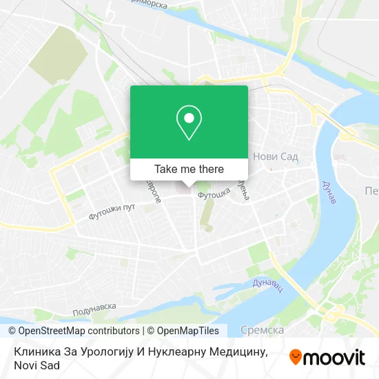 Клиника За Урологију И Нуклеарну Медицину map