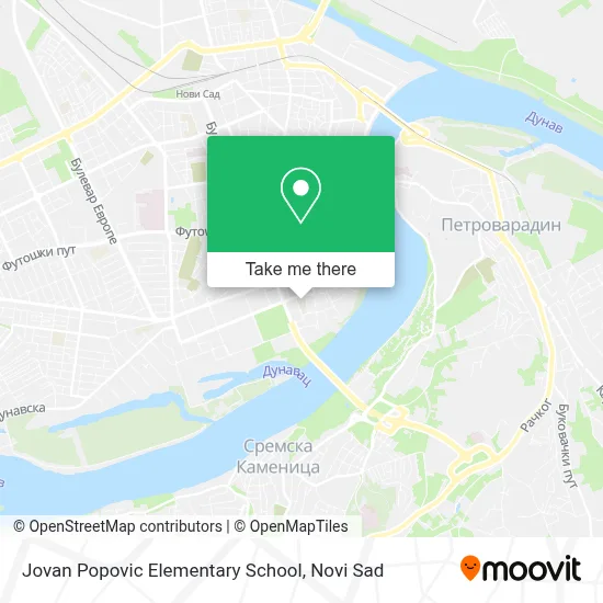 Jovan Popovic Elementary School map