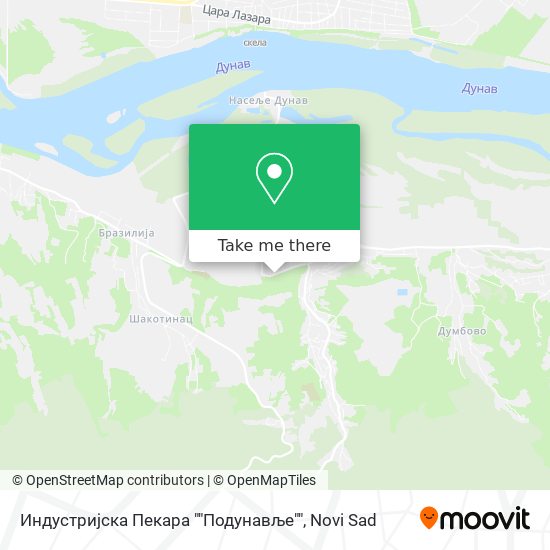 Индустријска Пекара ""Подунавље"" map