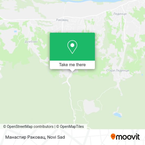 Манастир Раковац map