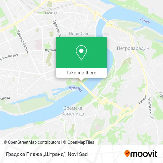 Градска Плажа „Штранд“ map