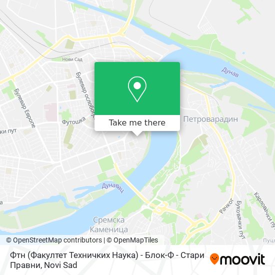 Фтн (Факултет Техничких Наука) - Блок-Ф - Стари Правни map