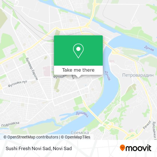 Sushi Fresh Novi Sad map