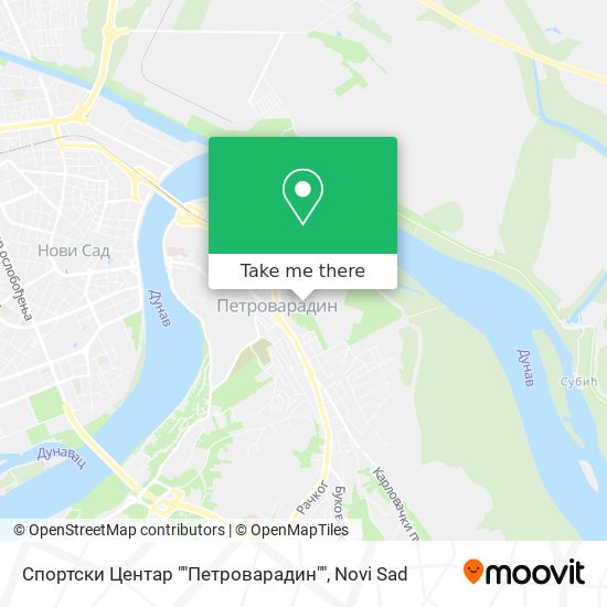 Спортски Центар ""Петроварадин"" map