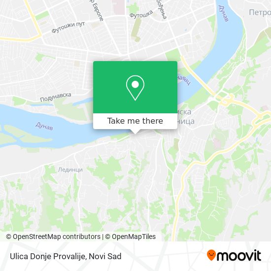 Ulica Donje Provalije map