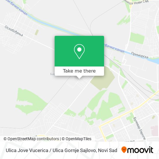 Ulica Jove Vucerica / Ulica Gornje Sajlovo map