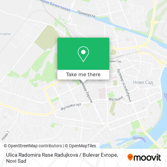 Ulica Radomira Rase Radujkova / Bulevar Evrope map