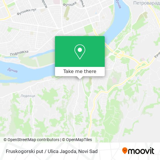 Fruskogorski put / Ulica Jagoda map