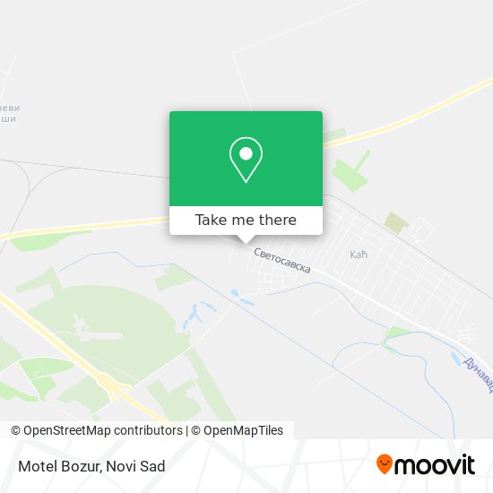 Motel Bozur map