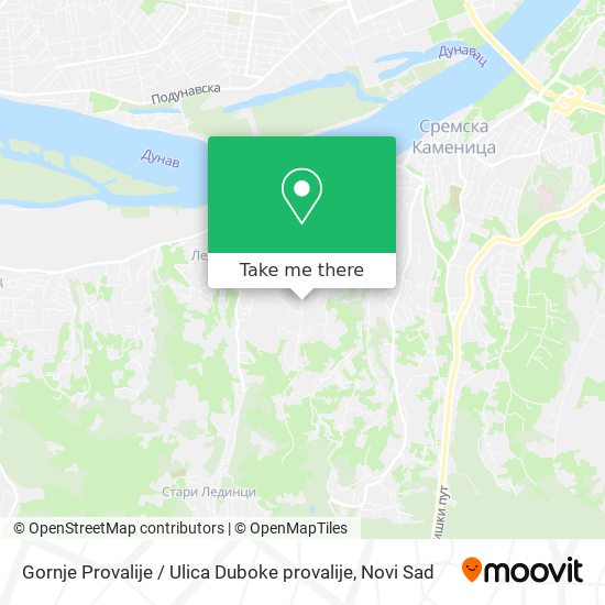 Gornje Provalije / Ulica Duboke provalije map